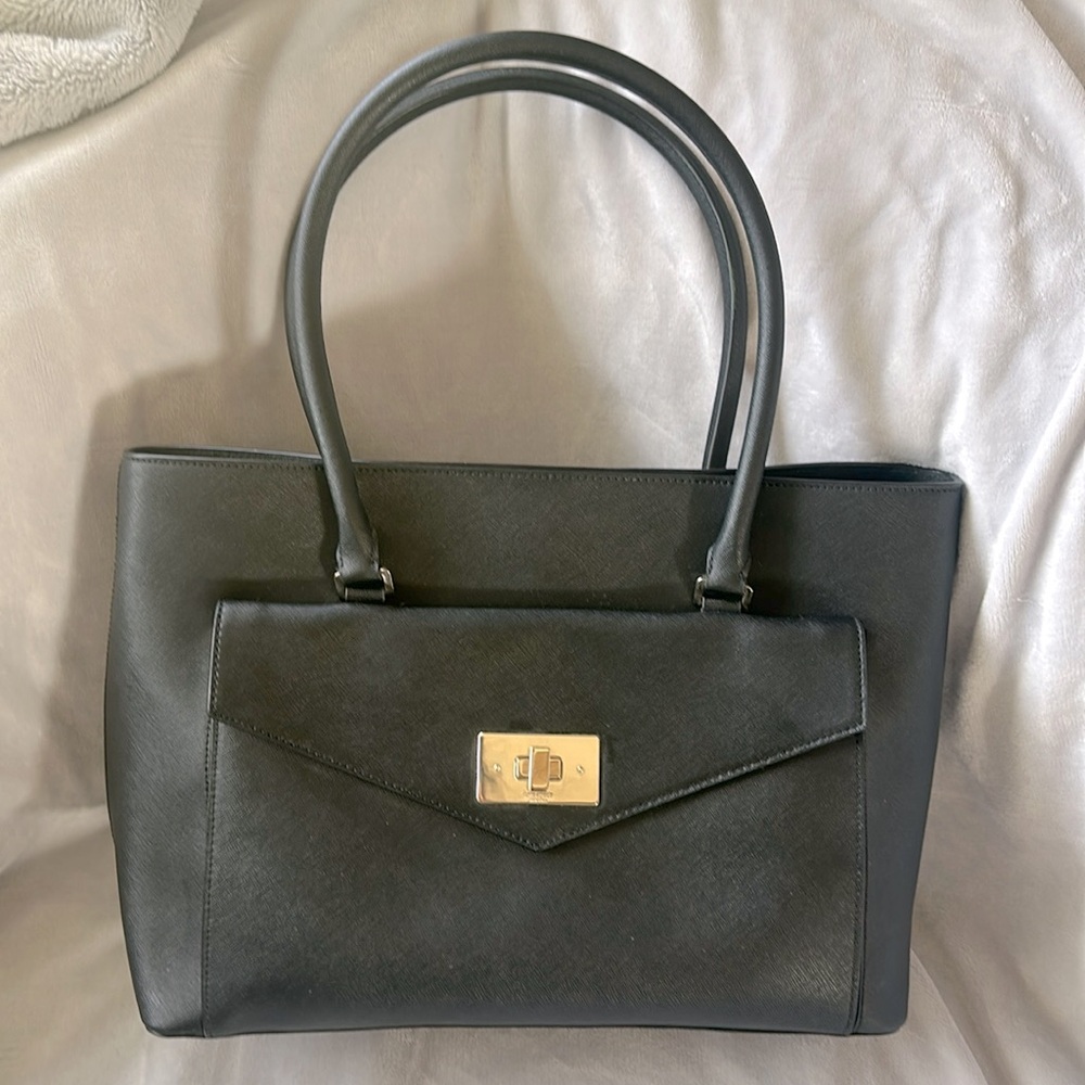 Kate Spade Black Leather Work Bag